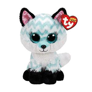 TY Atlas Fox Beanie Boo Stuffed Toy, 15 cm