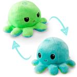 TeeTurtle Reversible Octopus Plush - Green & Aqua