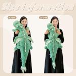 37in Cute Green Dragon Plush Toy with Wings