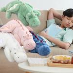 37in Cute Green Dragon Plush Toy with Wings