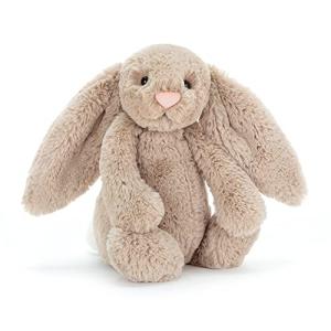 Bashful Beige Bunny Plush Toy - 12 inches