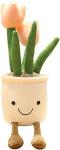 Tulip Plush Toy - Soft Flower Pot Pillow