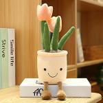 Tulip Plush Toy - Soft Flower Pot Pillow