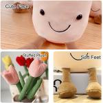 Cute Tulip Plush Toy Set - 3 Soft Dolls