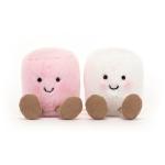 Jellycat Amuseables Marshmallows Plush Toy, 3.5 Inches