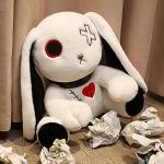 HINAA Halloween Goth Bunny Plush Toy for Kids