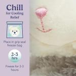 Cozy Warmies Microwavable Laying Gray Cat Plushie