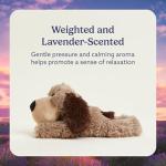 Microwavable Weighted Brown Dog Plush Toy