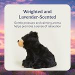 Microwavable Weighted Black Bear Plush Toy