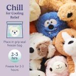 Microwavable Weighted Blue Monster Plush Toy