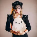 Adorable 20CM Ghost Plush Toy for Halloween