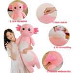 Cute Pink Axolotl Plush Pillow Toy 39 Inch