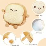 Cute Toast Plush Pillow - Soft Snuggle Buddy