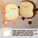 Cute Toast Plush Pillow - Soft Snuggle Buddy