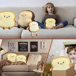 Cute Toast Plush Pillow - Soft Snuggle Buddy
