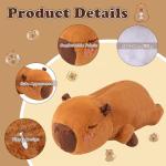 Large 45 CM Capybara Plush Pillow Toy
