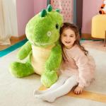 IKASA Giant Soft Plush Dinosaur Toy - 60cm Green