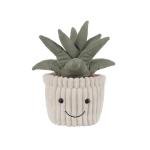 Kawaii Apricot Lamb Plush Toy in Green Pot
