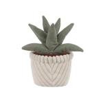 Kawaii Apricot Lamb Plush Toy in Green Pot