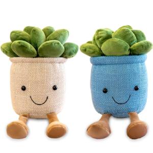 Succulent Plush Toy Set - Cute Flower Pot Pillows