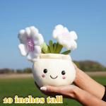 Daisy Plant Plush Toy - Kawaii 10" Softie
