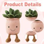 Flower Pot Succulent Plush Toy Pillow Doll