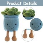 Succulent Plush Toy Set - Cute Flower Pot Pillows