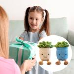 Succulent Plush Toy Set - Cute Flower Pot Pillows