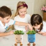 Succulent Plush Toy Set - Cute Flower Pot Pillows