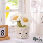 Apricot Lamb Kawaii Plush Toy Flower Pot, 10
