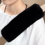 2-Pack Fluffy Plush Seat Belt Covers for Comfort
