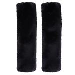 2-Pack Fluffy Plush Seat Belt Covers for Comfort