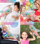 DolliBu Large Rainbow Shark Plush Toy - 23 Inches