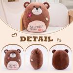 Get Well Soon Teddy Bear Plush Pillow