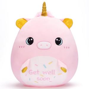 Get Well Soon Unicorn Plush Pillow Toy