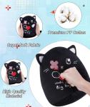 Get Well Soon Black Cat Plush Toy 9 Inch