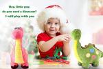 14" Pink Stuffed Dinosaur Plush Toy for Kids
