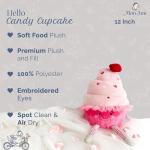 Candy Cupcake Plush Toy - Soft & Squishy 12”