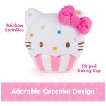 Hello Kitty Cupcake Plush Toy - 8” Pink/White