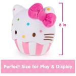 Hello Kitty Cupcake Plush Toy - 8” Pink/White