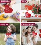 DolliBu Red Heart Plush Toy - Cute 4 Inch