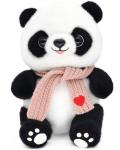 Adorable 9.8'' Panda Plush Toy with Heart Scarf