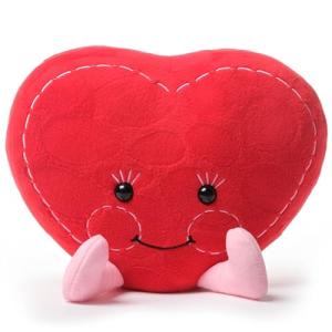 Valentine's Day Plush Heart Bear - 6 Inch