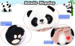 Cuddly 9.8'' Panda Plush with Heart Scarf