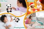 Cuddly 9.8'' Panda Plush with Heart Scarf