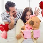 Ditucu Love Capybara Plush with Heart - 11 Inch