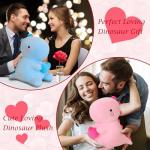 Soft Pink Dinosaur Plush Toy with Heart