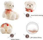 Cute 15” White Teddy Bear with Heart