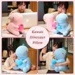 Soft Pink Dinosaur Plush Toy with Heart