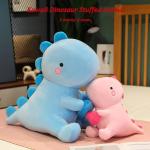 Soft Pink Dinosaur Plush Toy with Heart